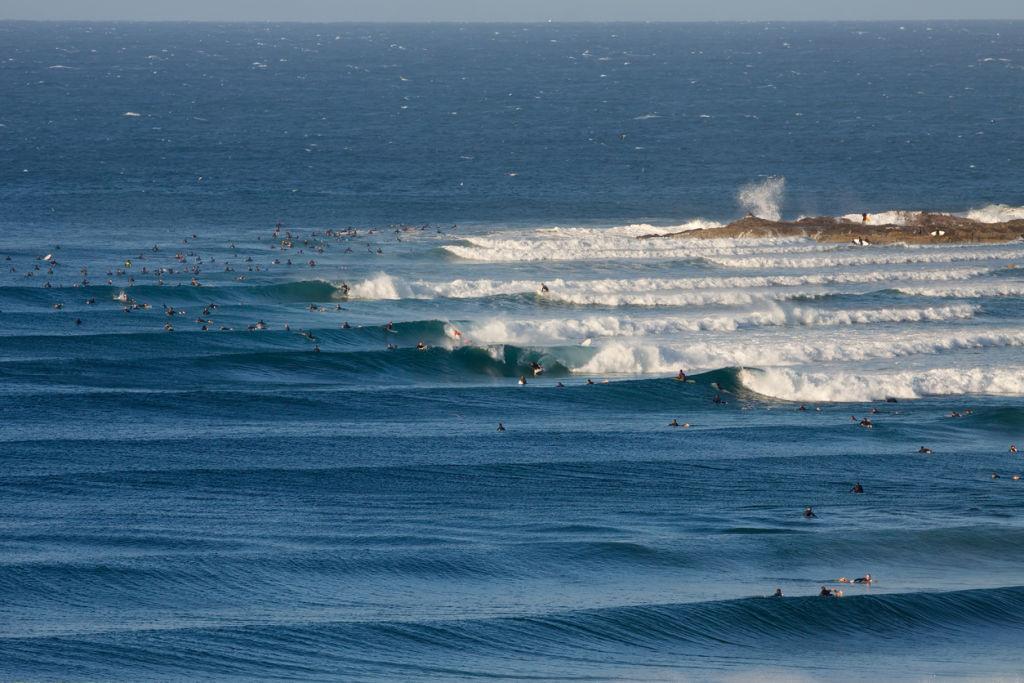 Snapper Rocks is an iconic surf spot and the most southerly beach of the Gold Coast