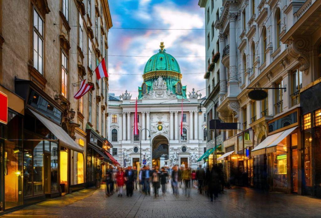 Kohlmarkt in Vienna, Austria.